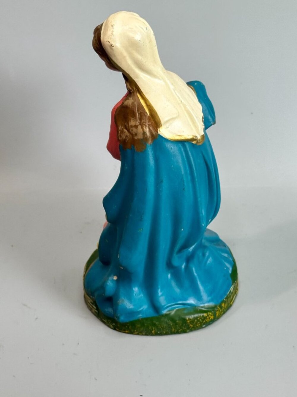 Vintage Italy Paper Mache Holy Family Nativity Mary Joseph Baby Jesus 8" Scale - Picture 12 of 16